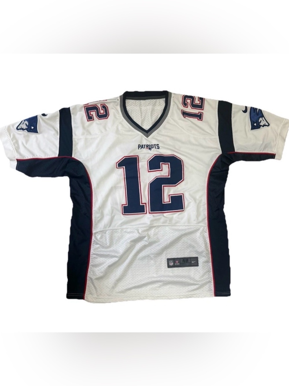 Nike Tom Brady New England Patriots Jersey Size Stitched White Size 48 Elite